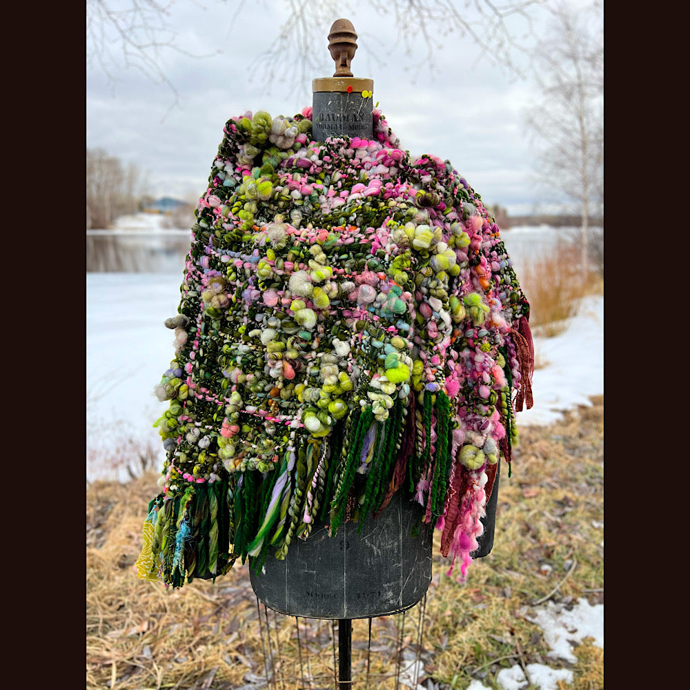 Woven shawl 84” X 37”