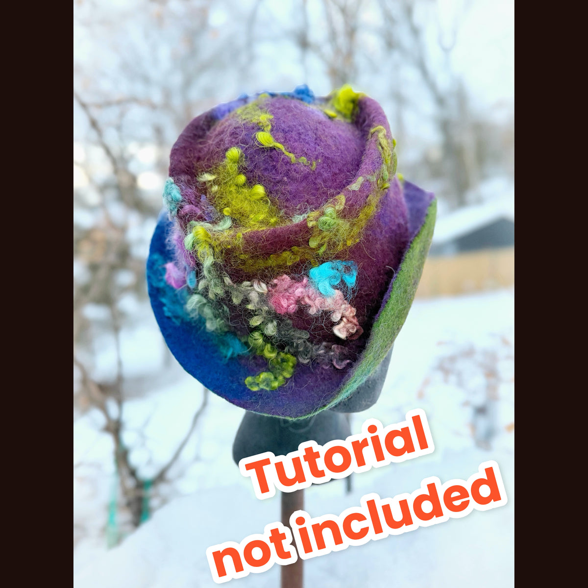 wool Felted hat kit 7 onces 200 grams