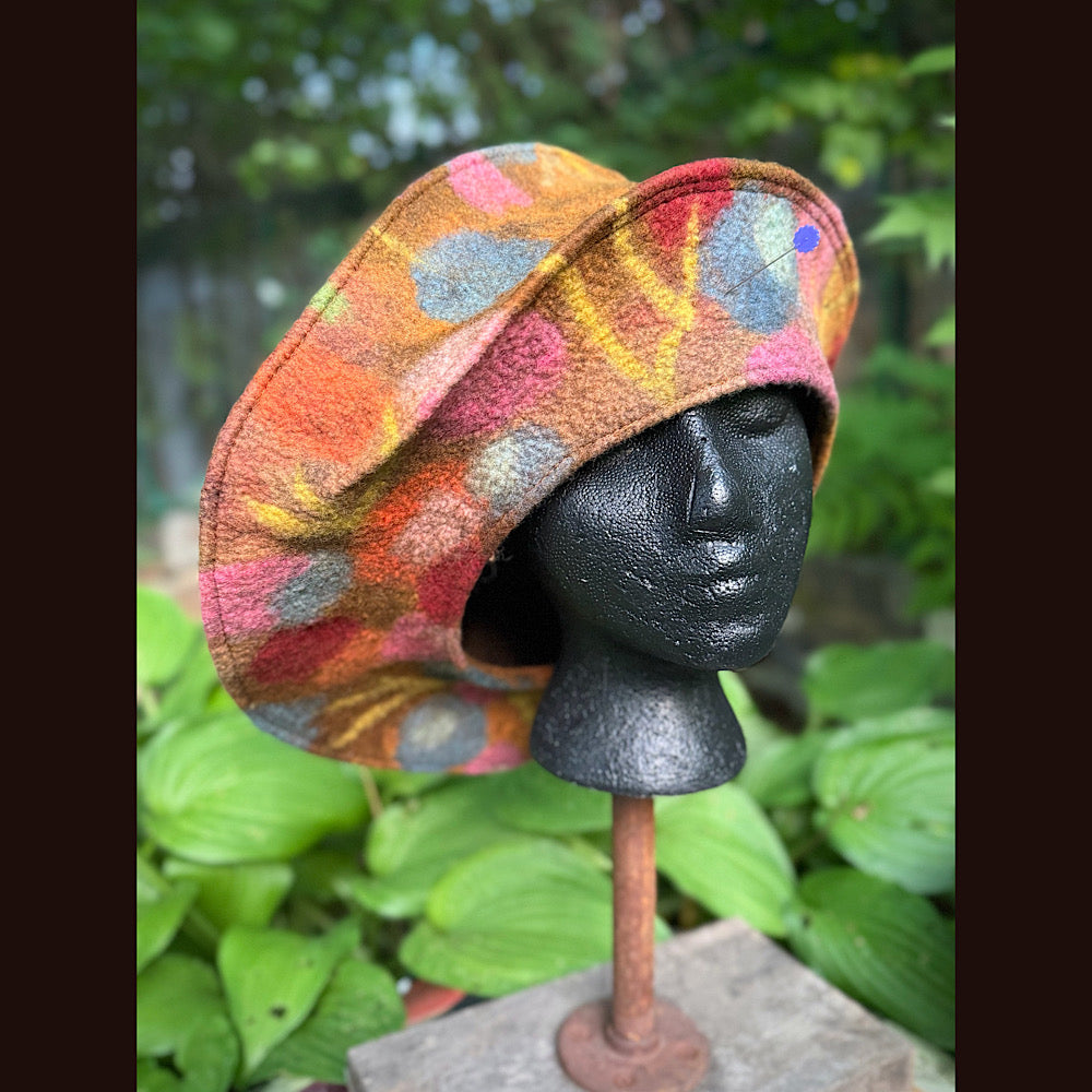 OOAK Handmade wool Felted hat 23” 3/4 medium large