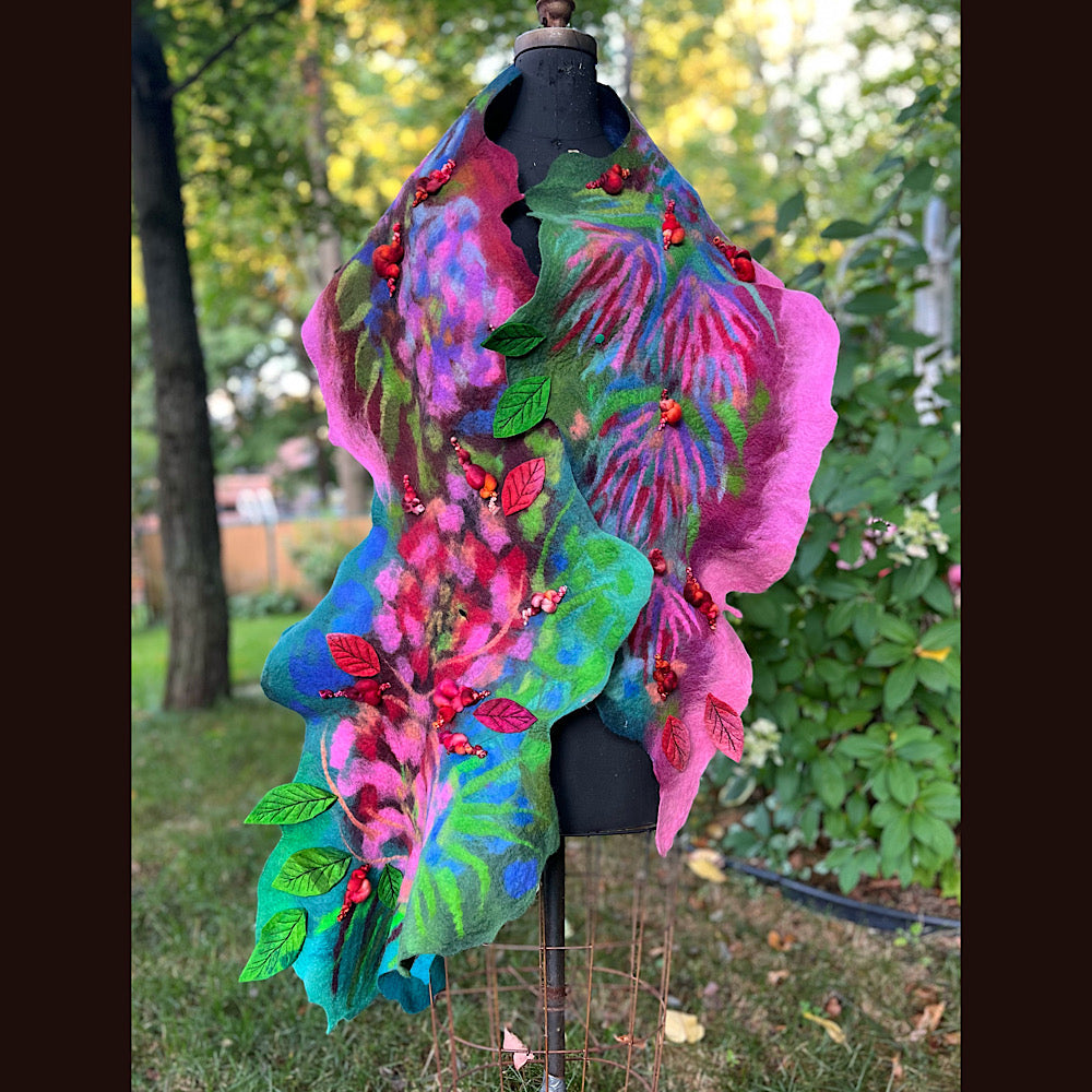 Felted Scarf 86” X 17”
