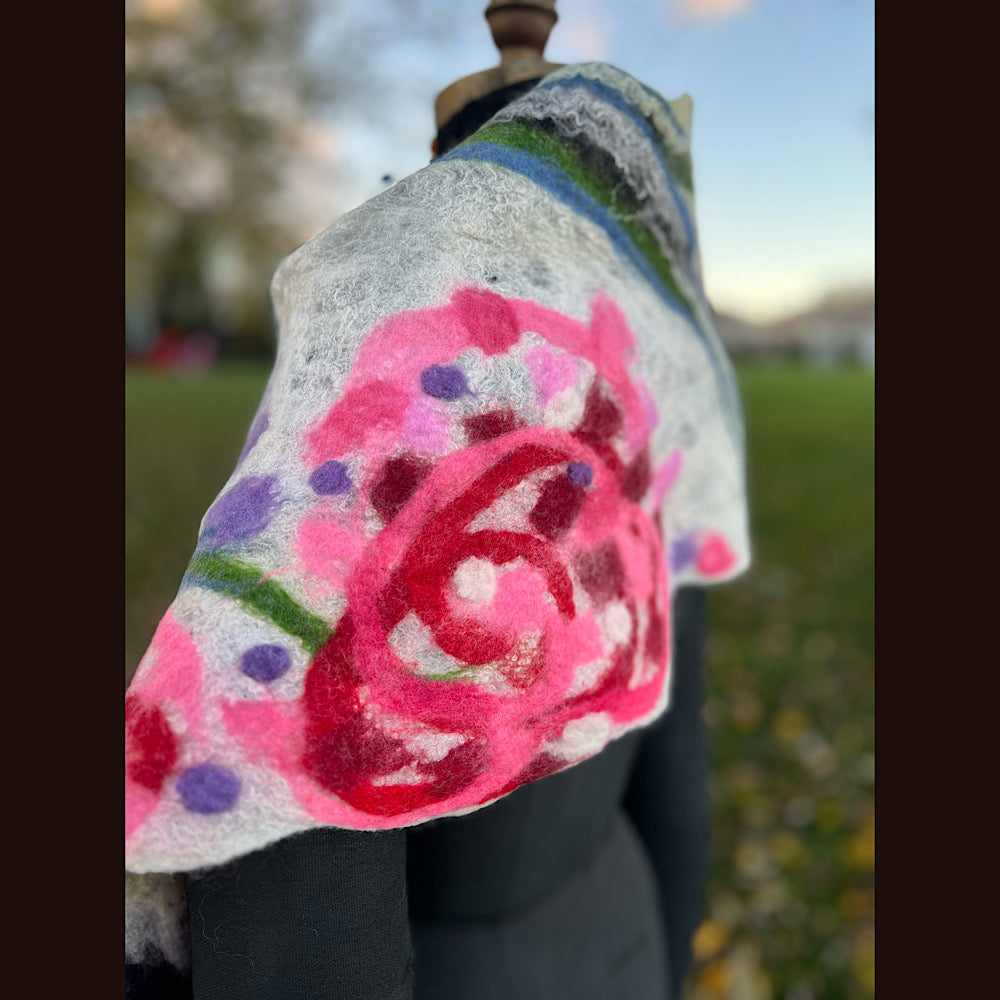 Felted Scarf 82” X 13”