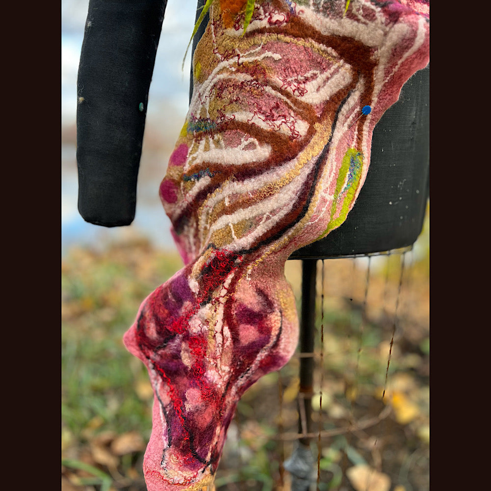 Felted Scarf 82” x 12”