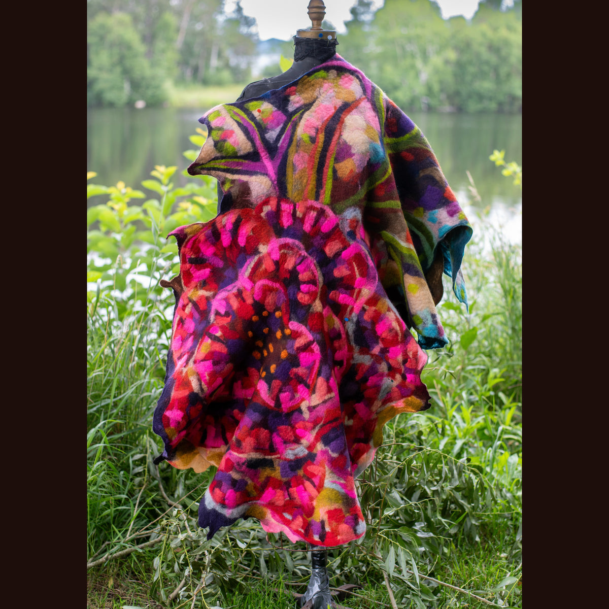 Felted Shawl 80” X 36”