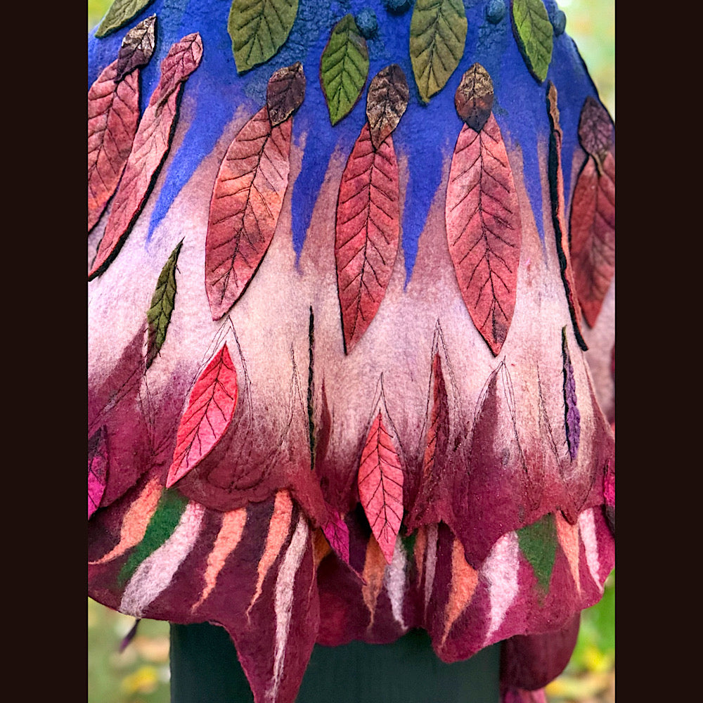 Handmade Felted Wool Scarf 80” X 29”