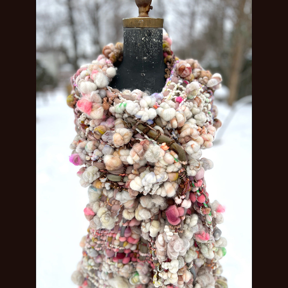 The Golden Rose Scarf 102” X 10” 1.7 pound!