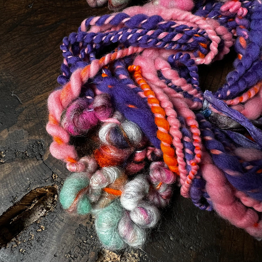 Set of art yarn for weaving 5.2 oz