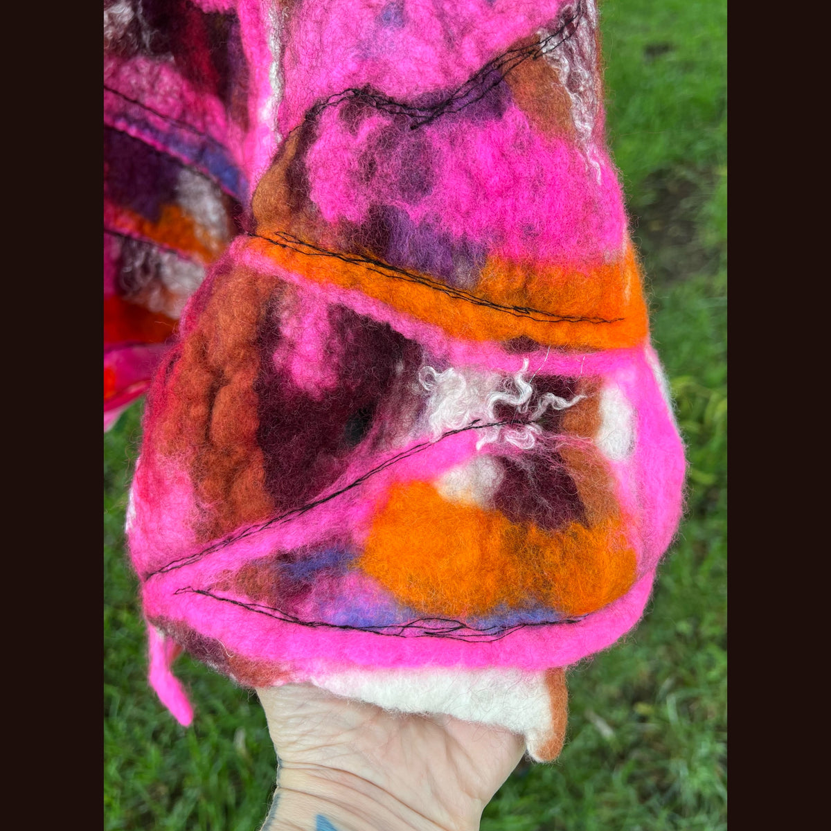 Felted Shawl 64”X 27”