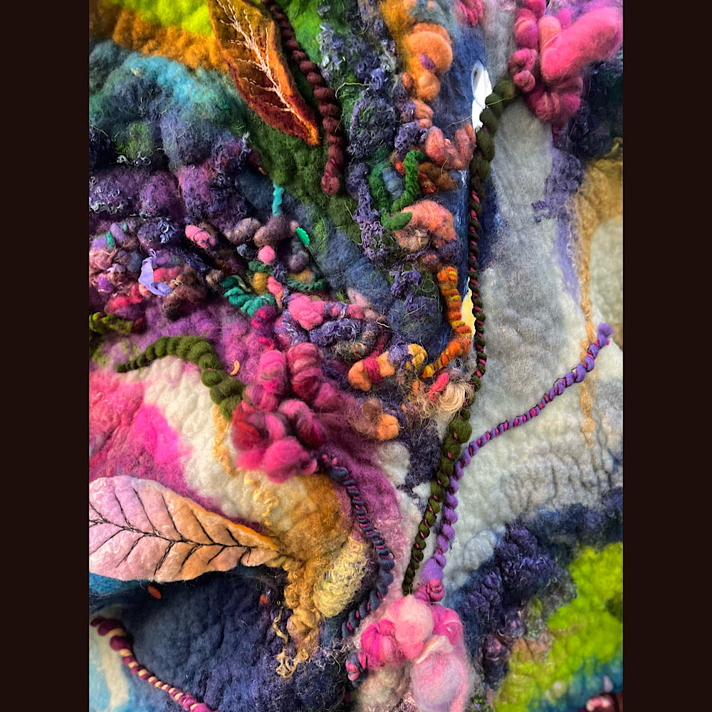 Felted Shawl 74”X 27”