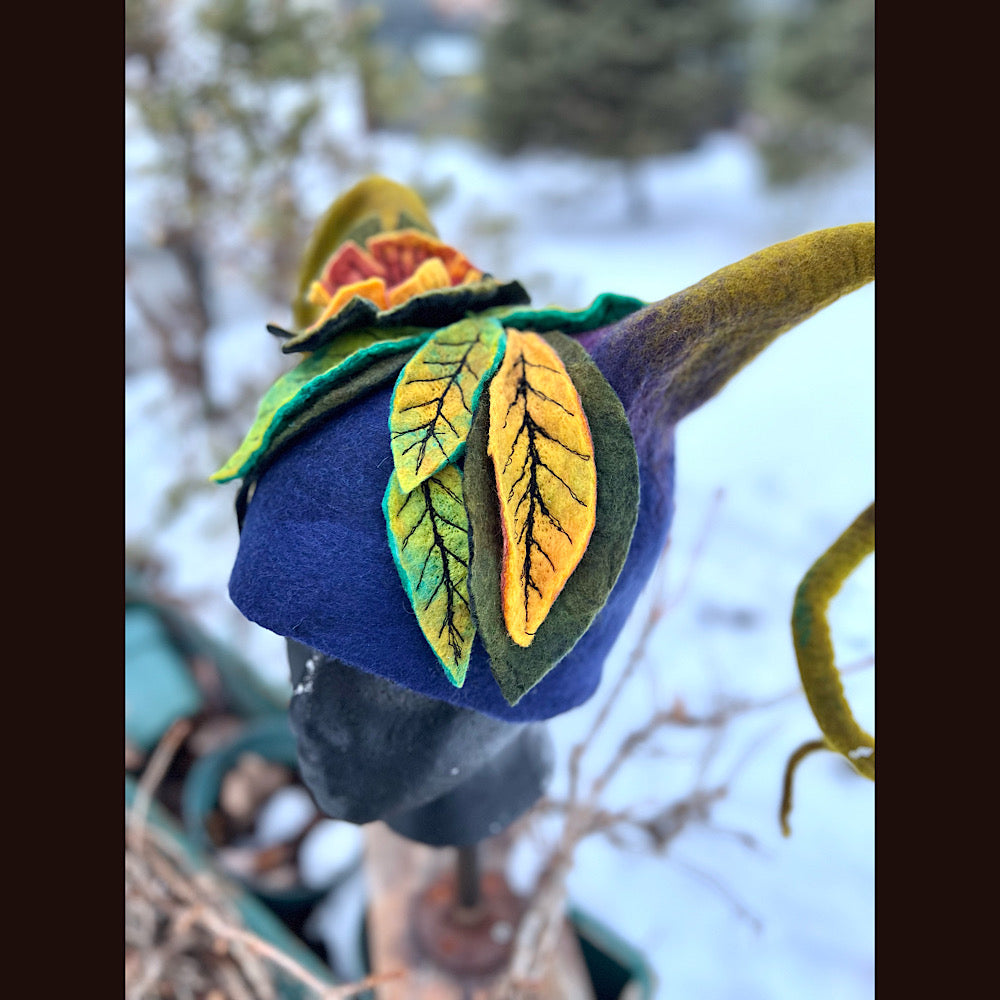 Mischievous Elf felted hat size 22” small