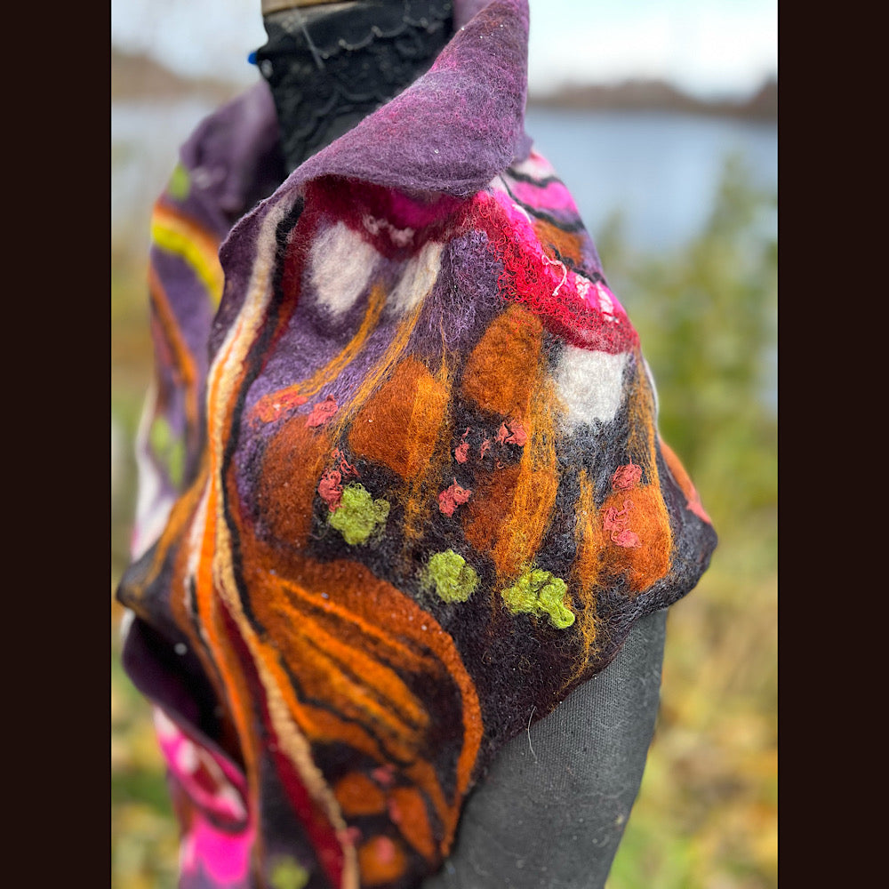 Felted Scarf 84” X 13”