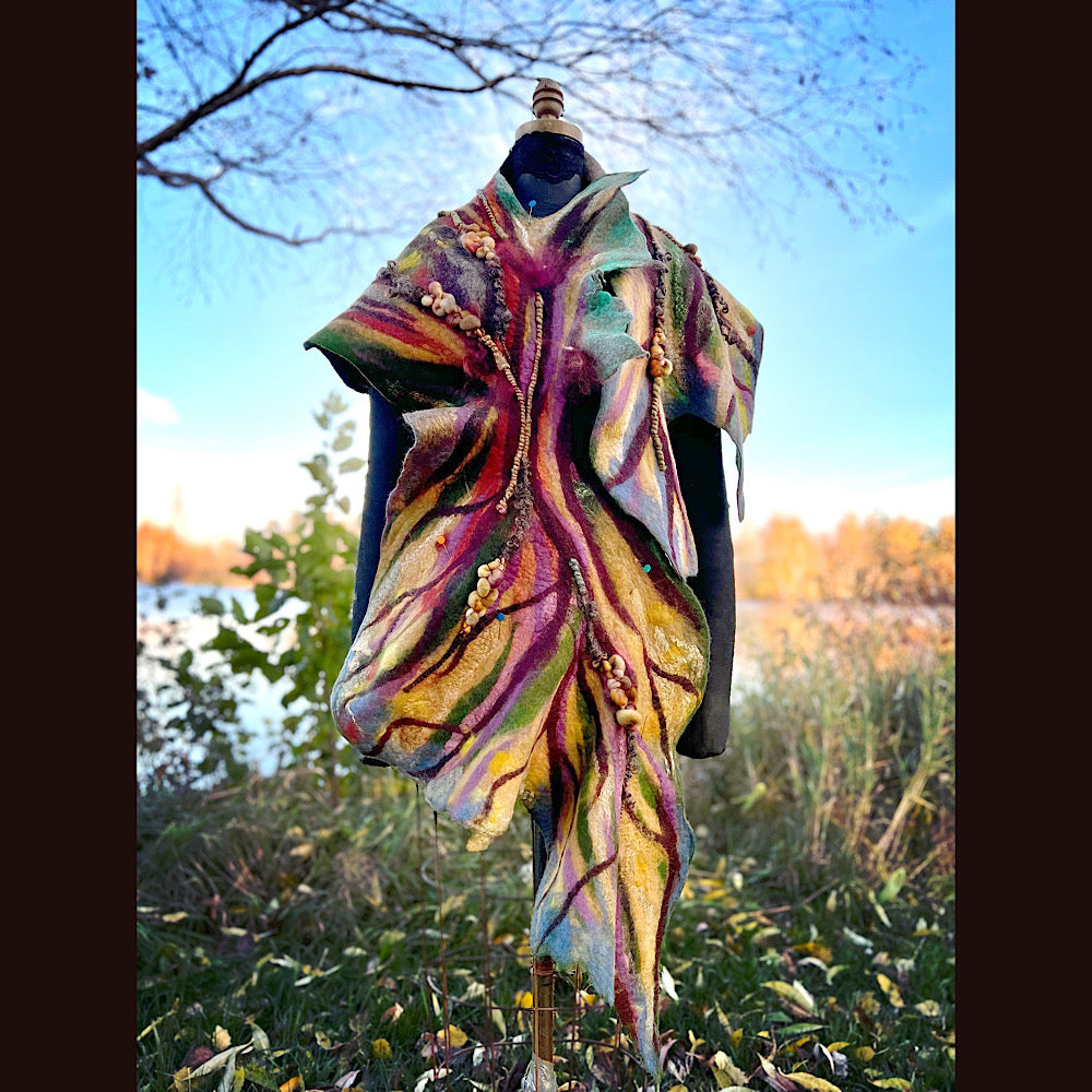 Felted Scarf 80” X 20”