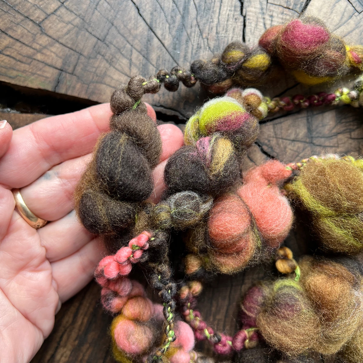 Art yarn 1 yard 8”  1/2 oz