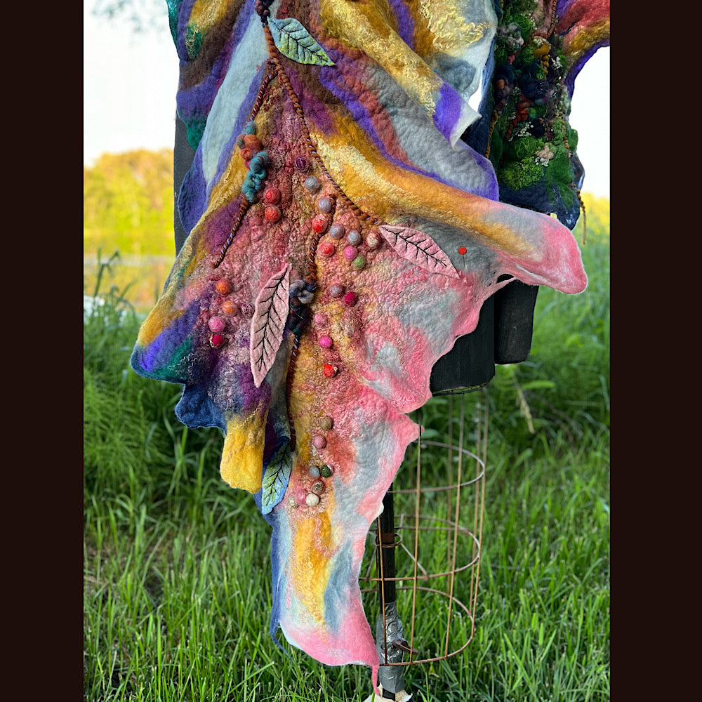 Felted Shawl 70” X 23”