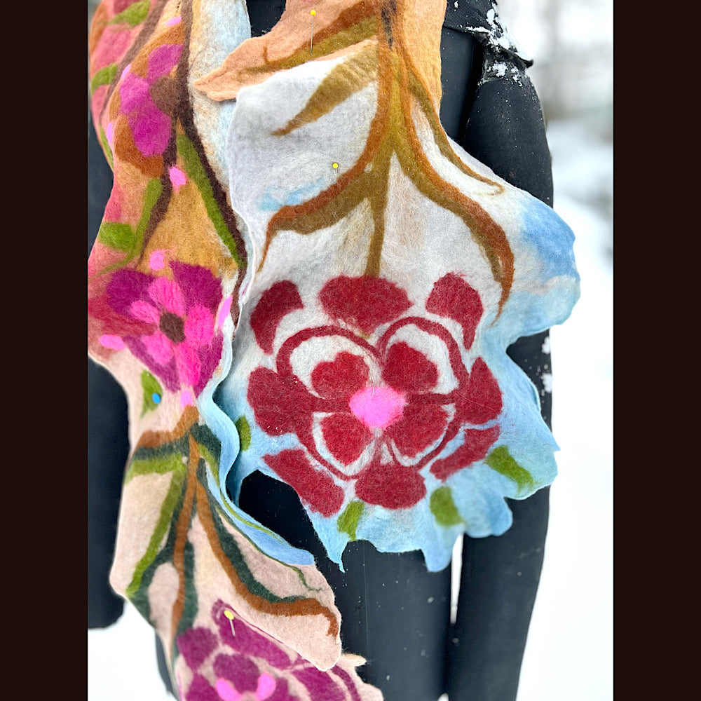 Felted Scarf 82” X 16”