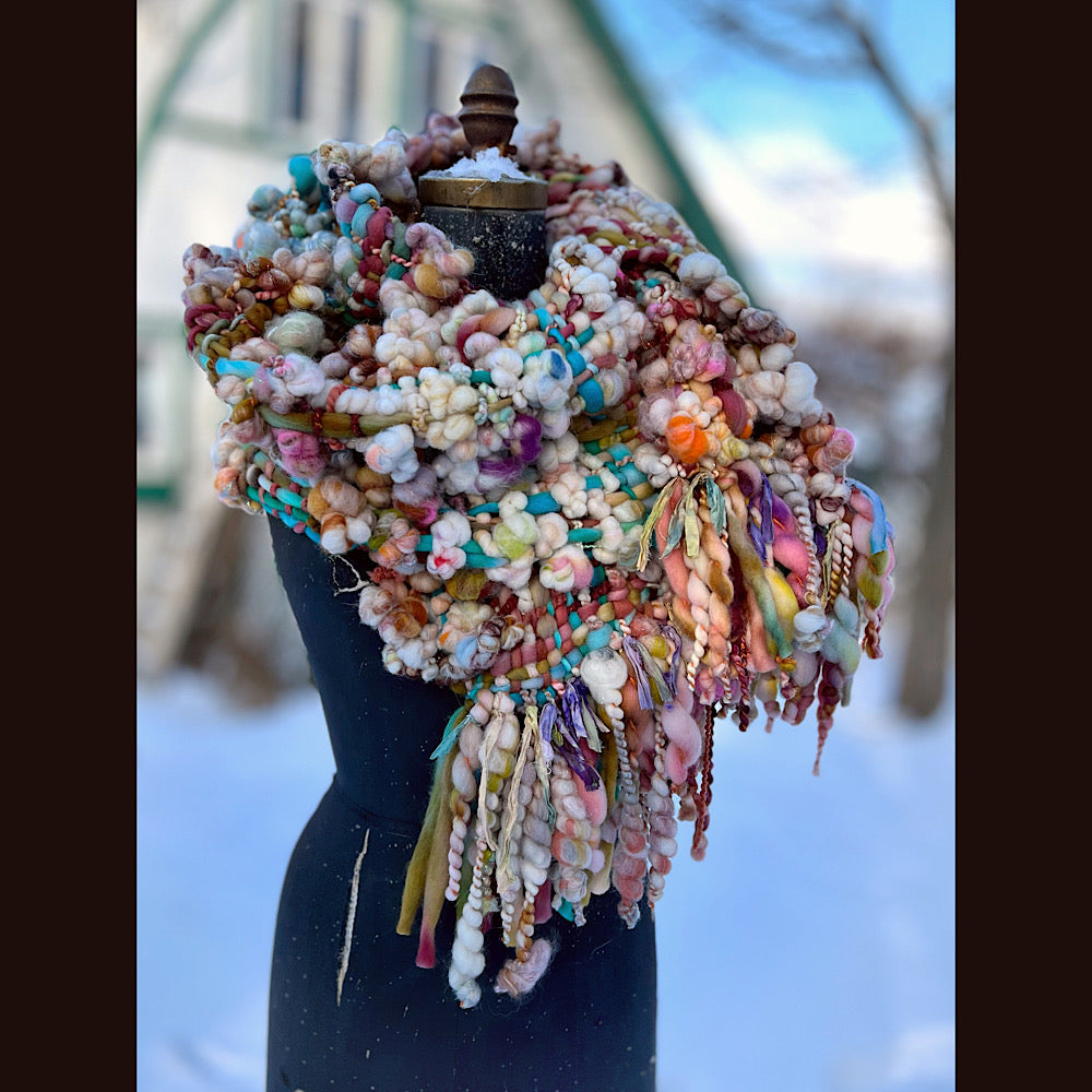 The Golden Rose Scarf 92” X 10”