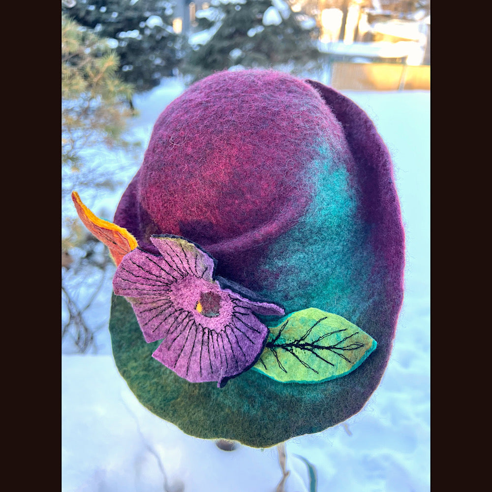 Mini Felted top hat small