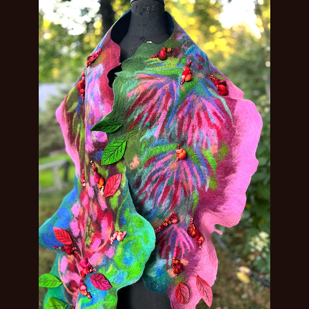 Felted Scarf 86” X 17”