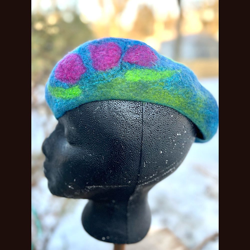 Felted beret 23” medium