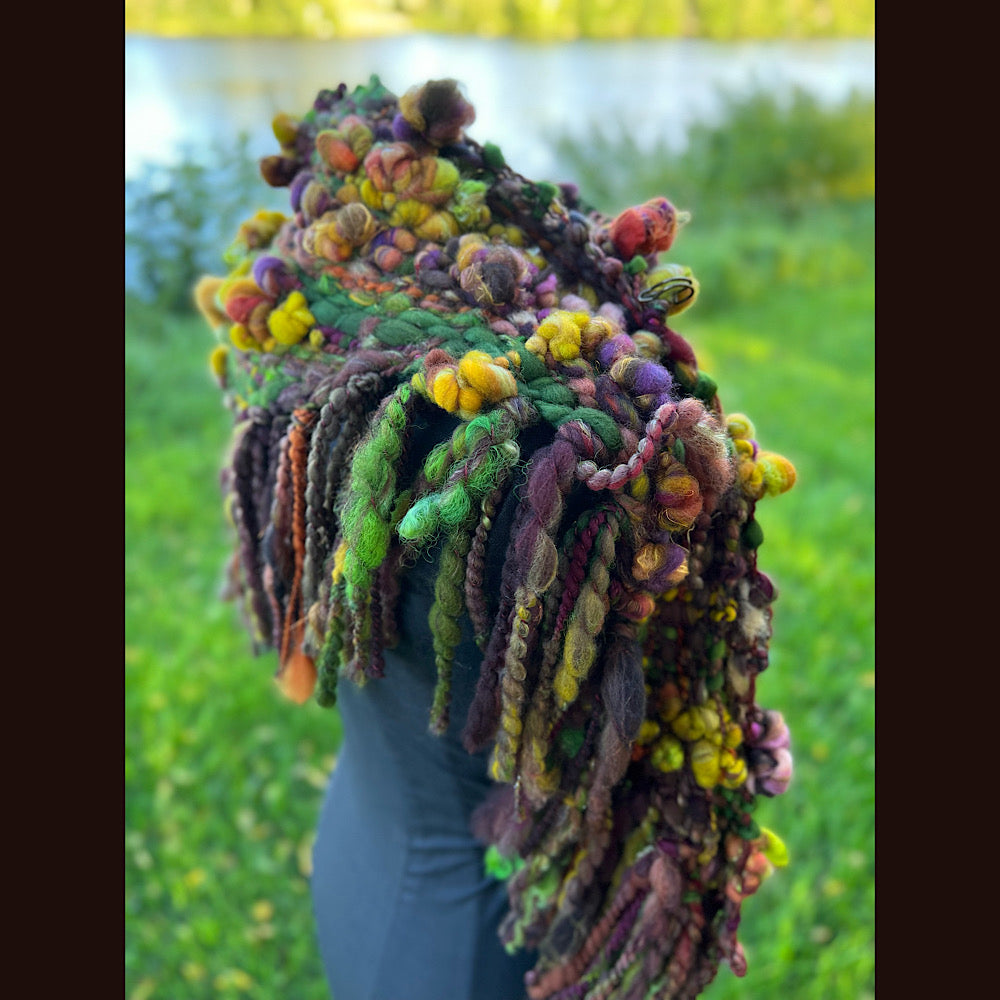 Woven shawl scarf 57” X 17”