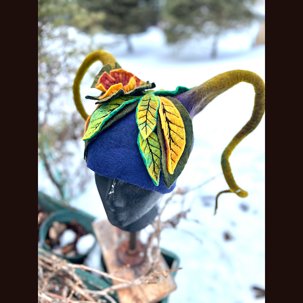 Mischievous Elf felted hat size 22” small