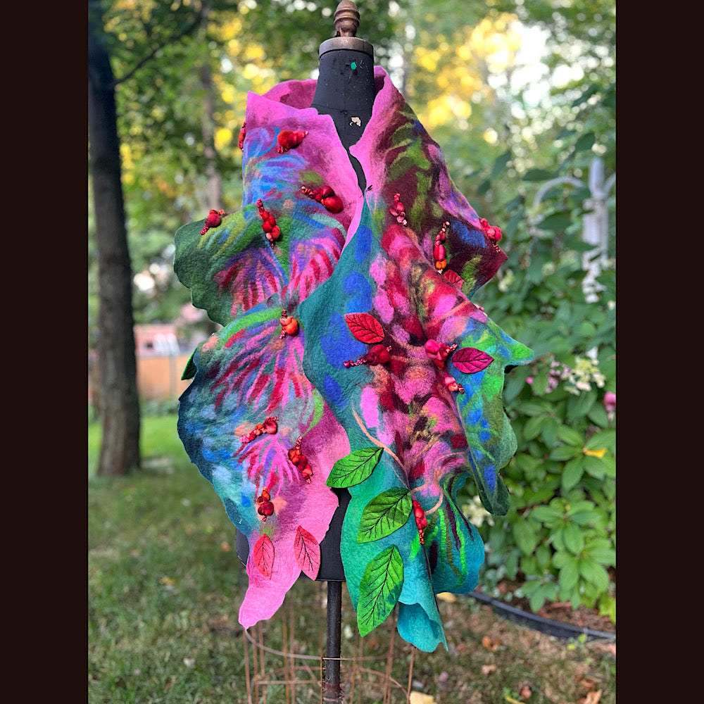 Felted Scarf 86” X 17”