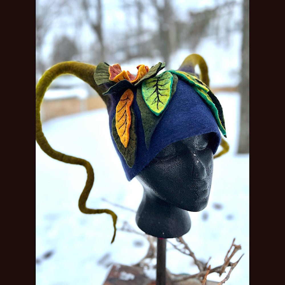 Mischievous Elf felted hat size 22” small