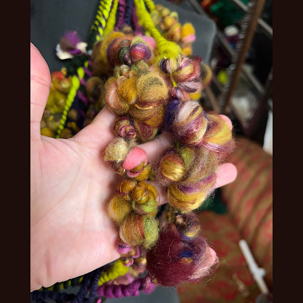 Art yarn for weavers