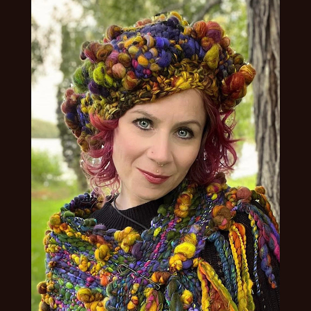 Woven beret size medium 23.5” stretch