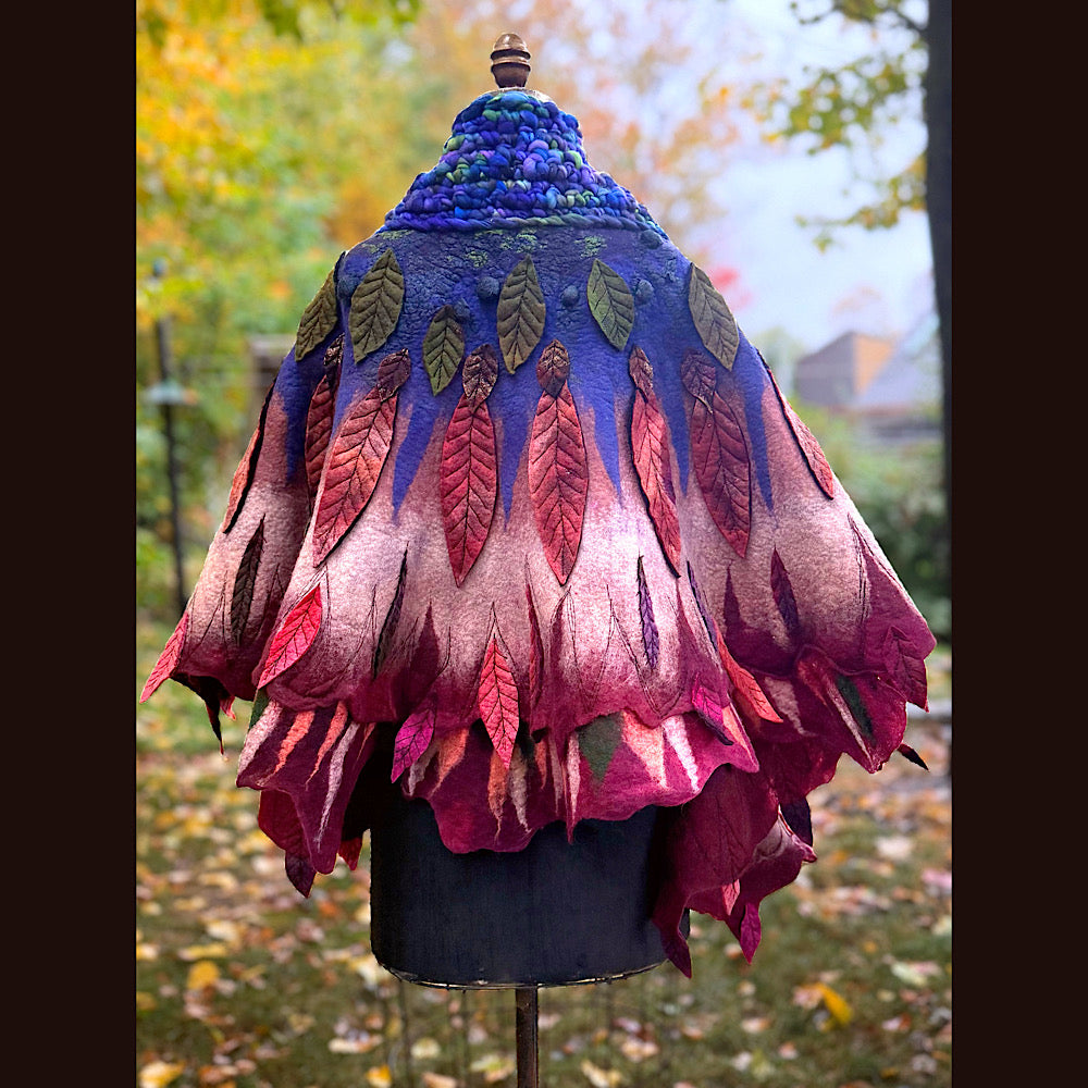 Handmade Felted Wool Scarf 80” X 29”