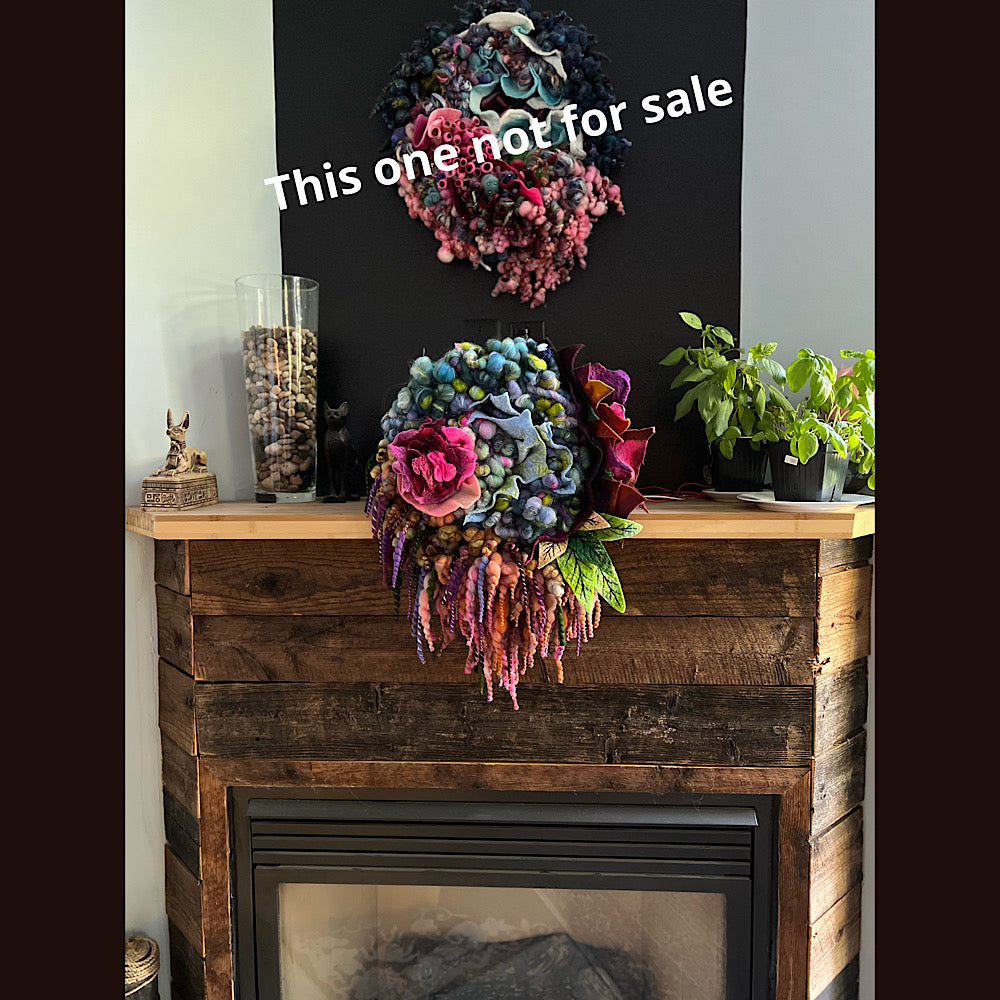 Round woven wall hanger 15” X 20”