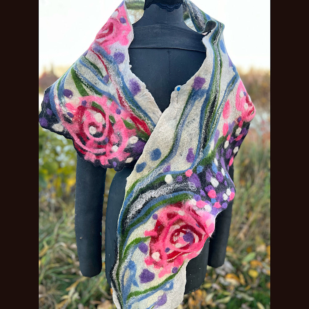 Felted Scarf 82” X 13”