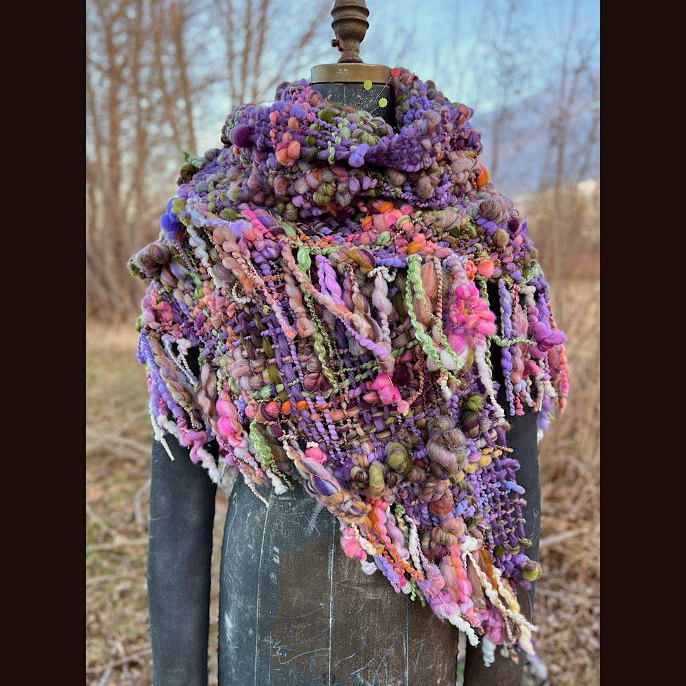 Woven shawl 80” X 34” 1 pound