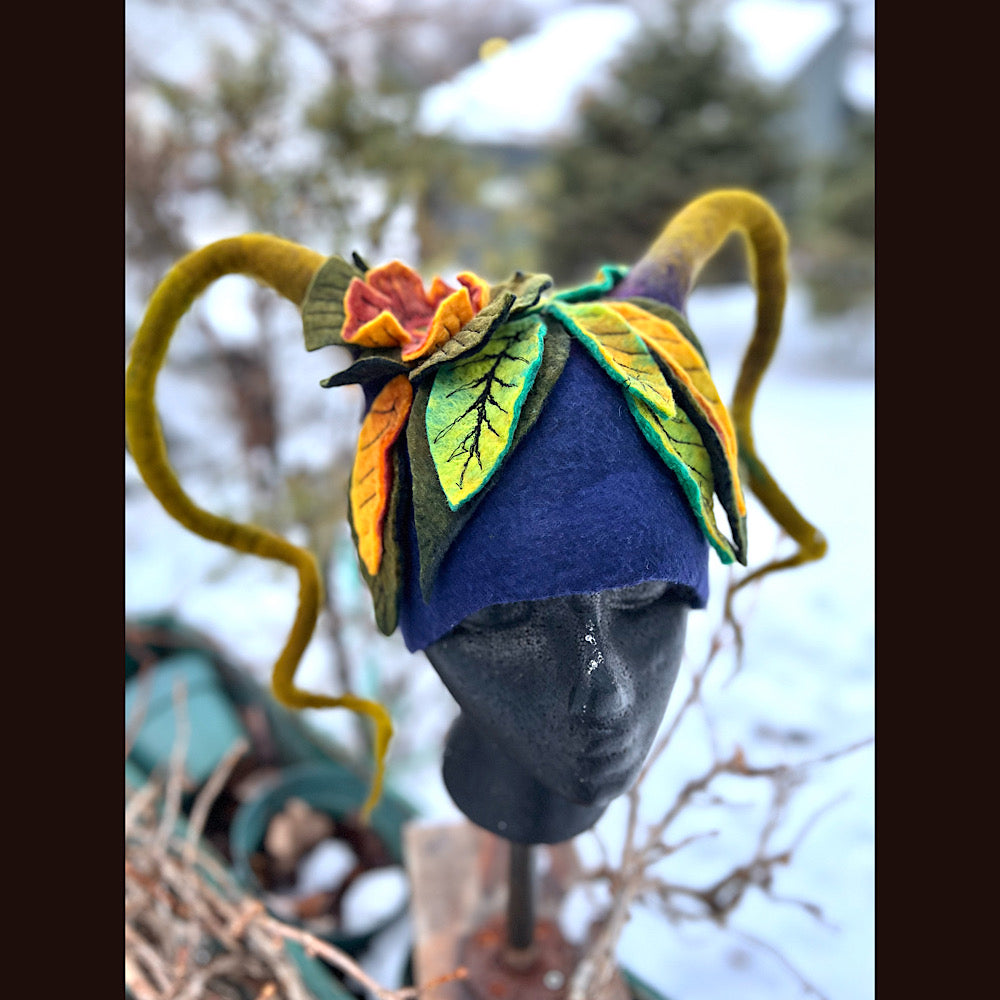 Mischievous Elf felted hat size 22” small