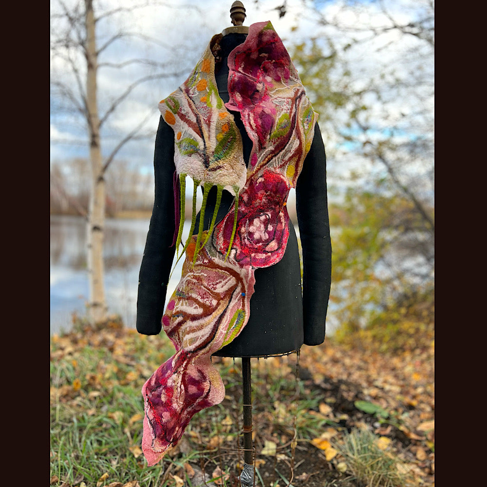 Felted Scarf 82” x 12”