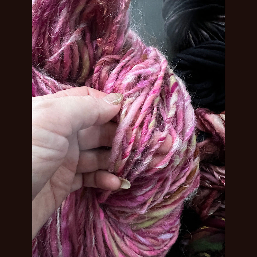 Large lot of art yarn for knitting and crochet  10.8  oz