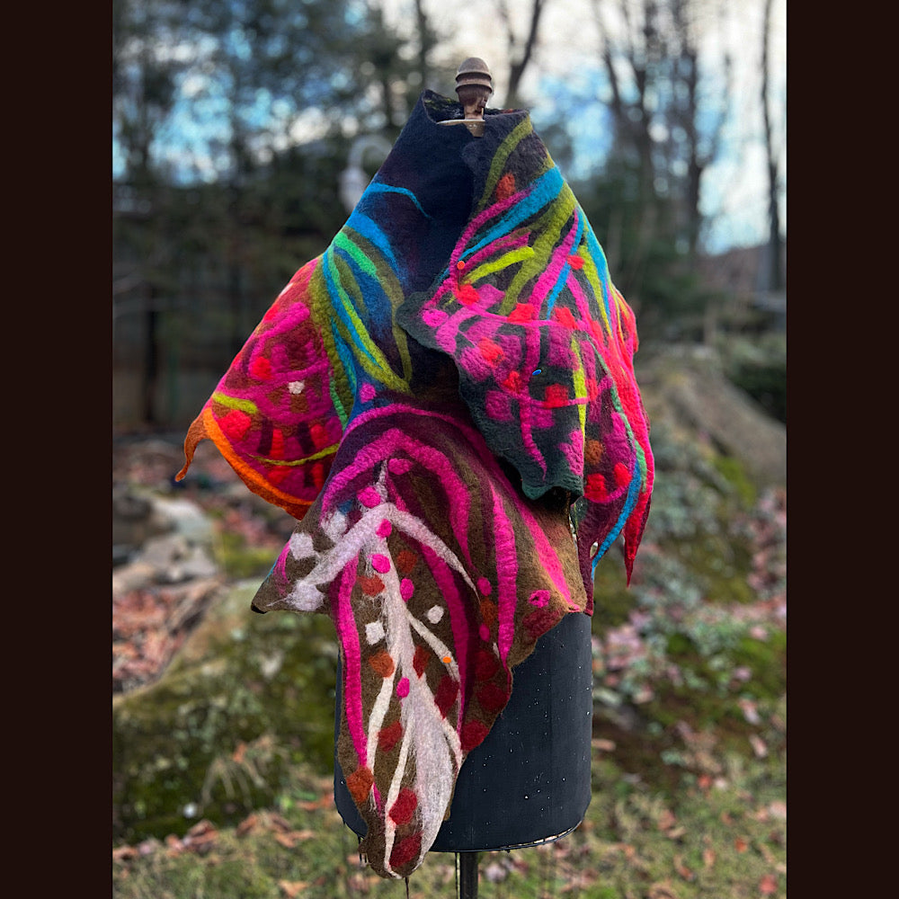 Felted Scarf 62” X 16”