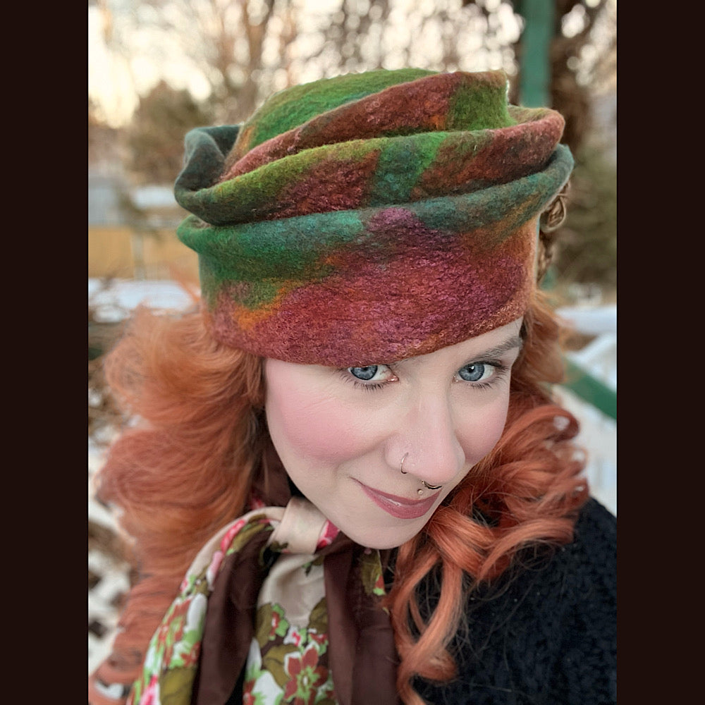 Felted top hat 23” 1/2 medium