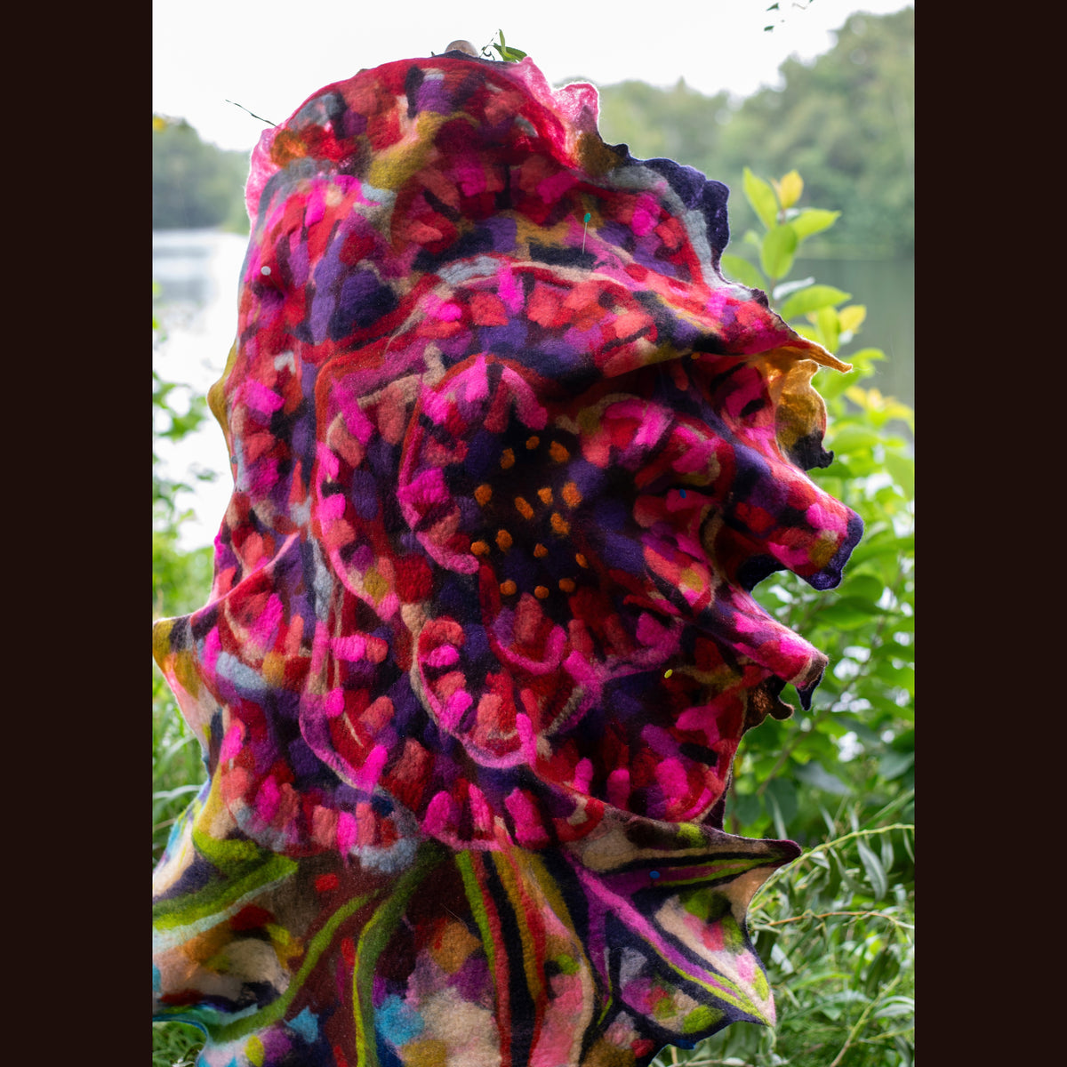 Felted Shawl 80” X 36”