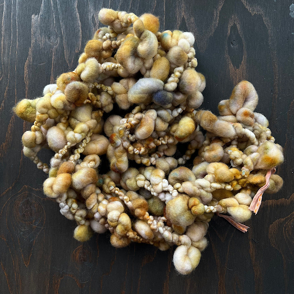 Very Large lot of 6 skeins of art yarn for weaving  20.4 oz / 1.2 pound