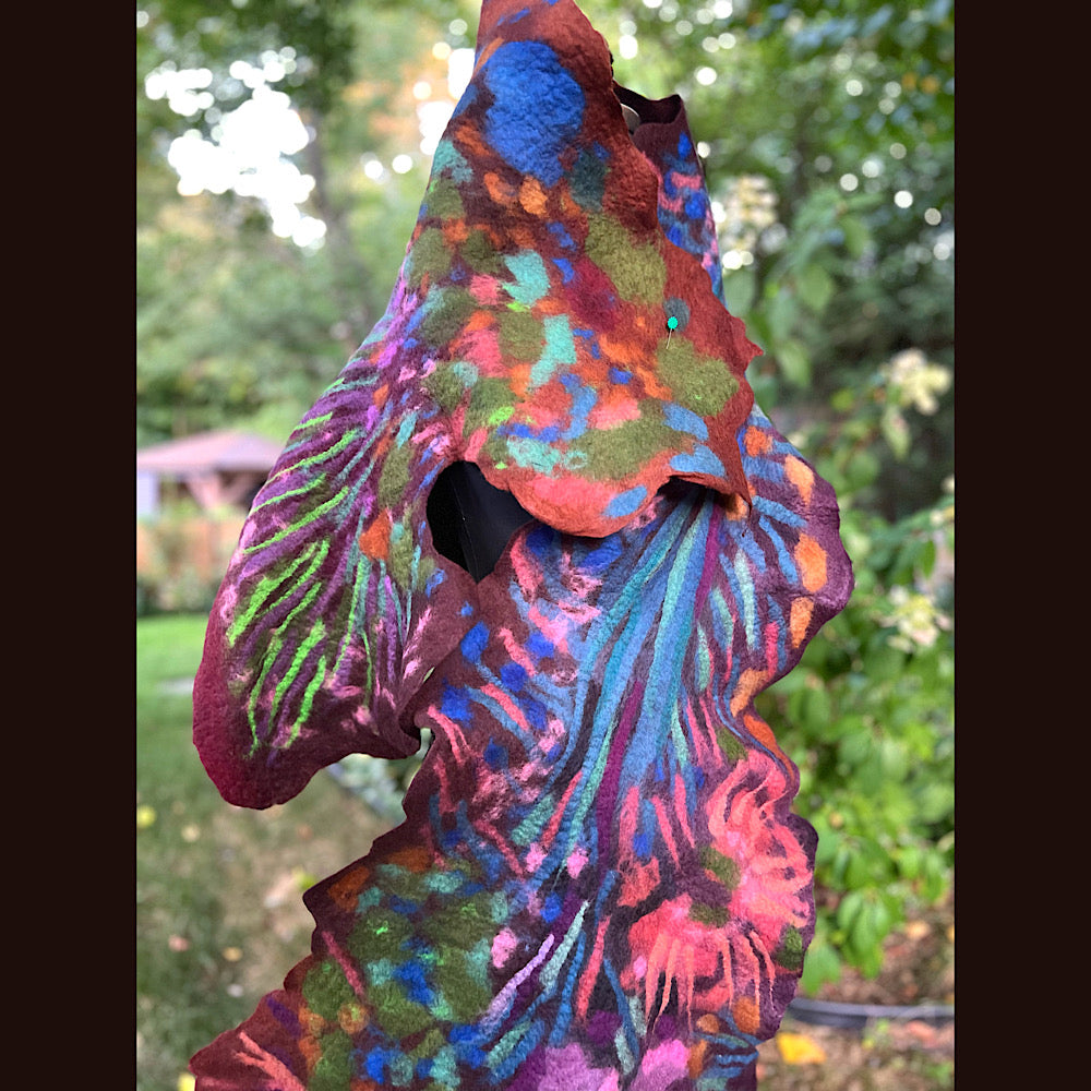 Felted Scarf 80” X 25”