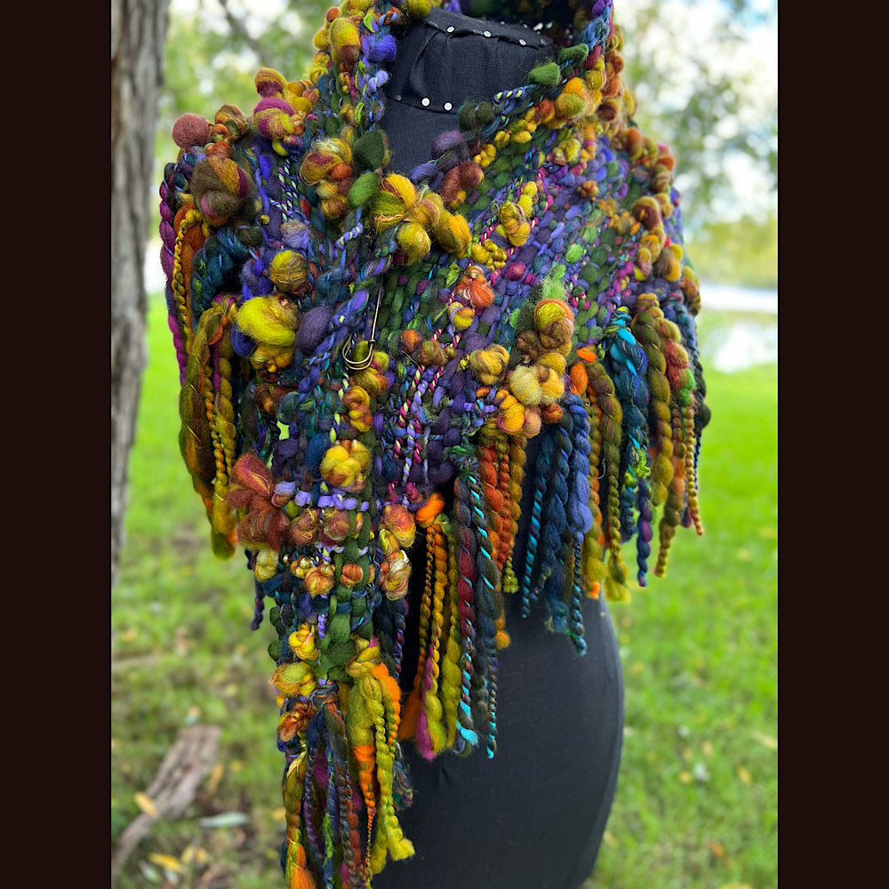 Woven shawl scarf 57” X 17”