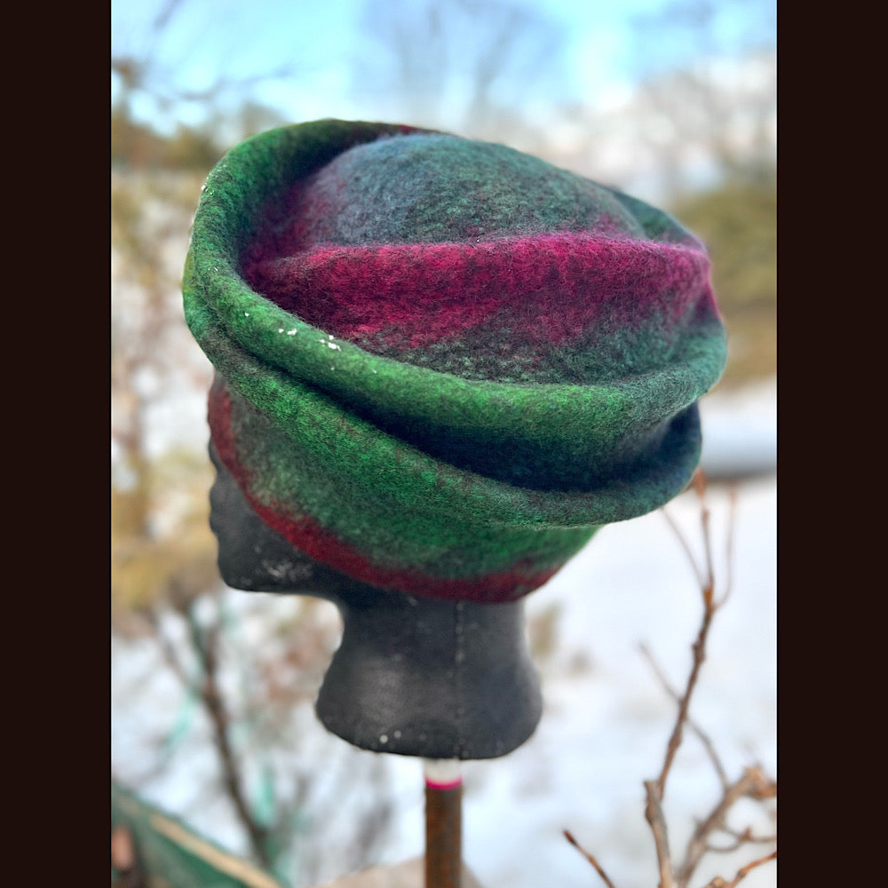 Felted top hat 23” 1/2 medium