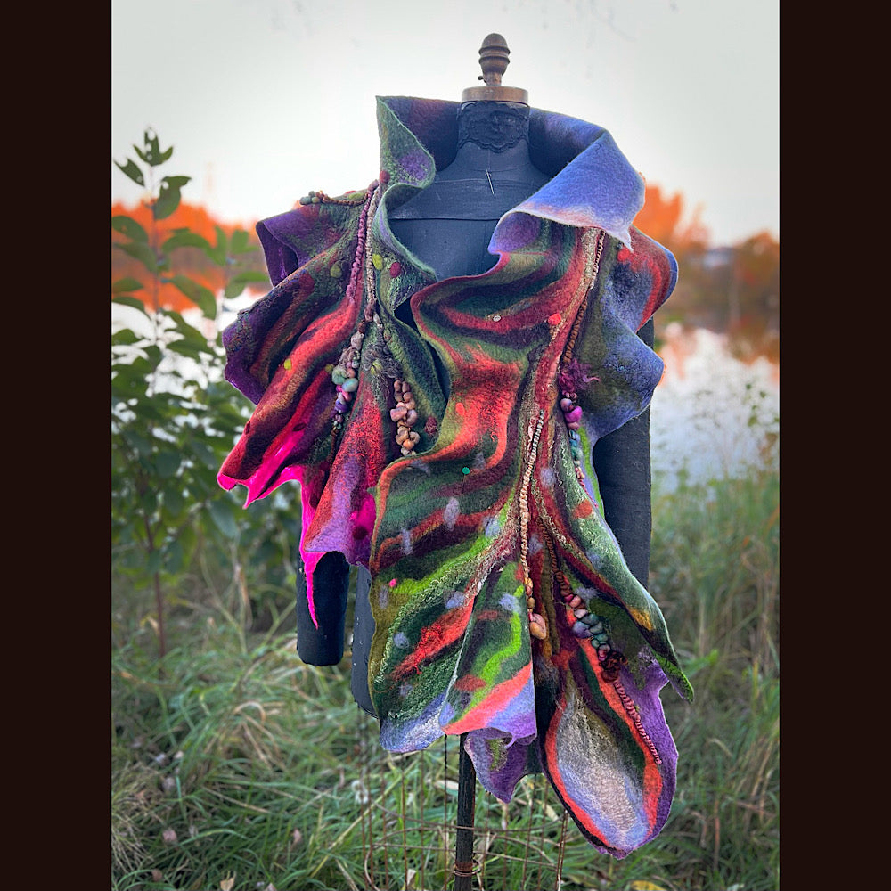 Felted Scarf 72” x 22”