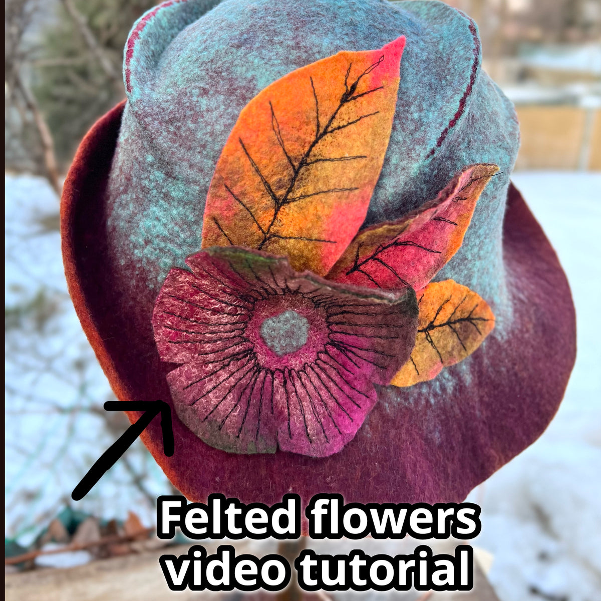 How I felt my flowers video tutorial