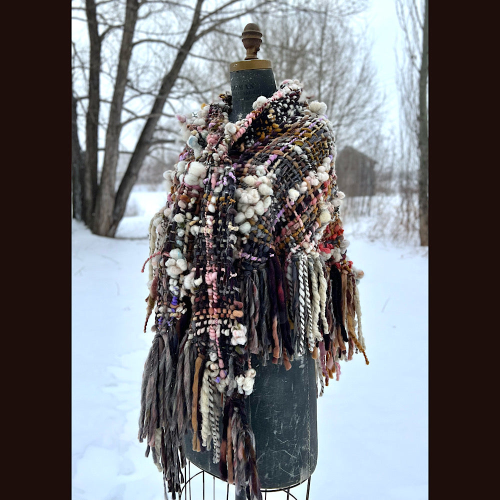 Woven shawl 84”X 34”