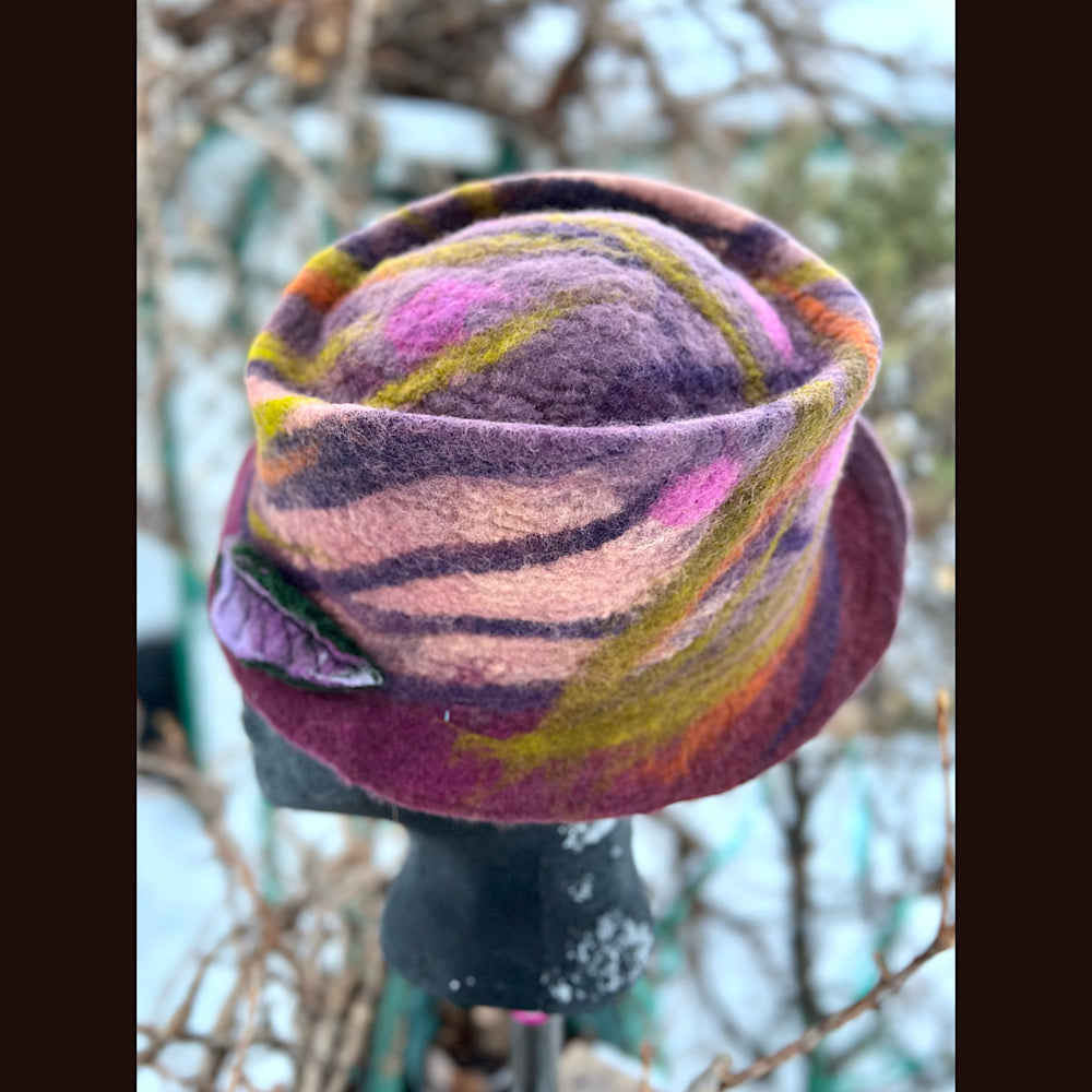 Mini Felted top hat small
