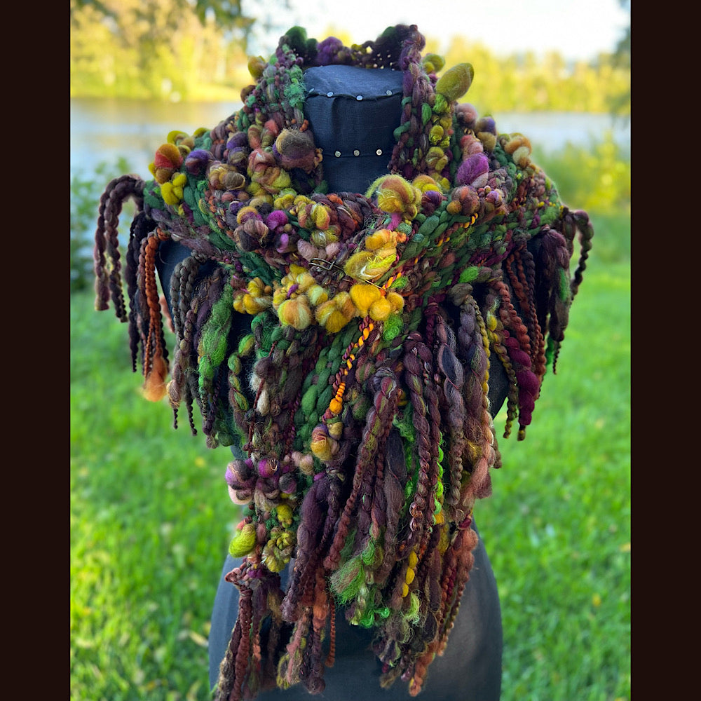 Woven shawl scarf 57” X 17”