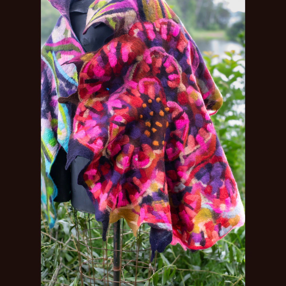 Felted Shawl 80” X 36”