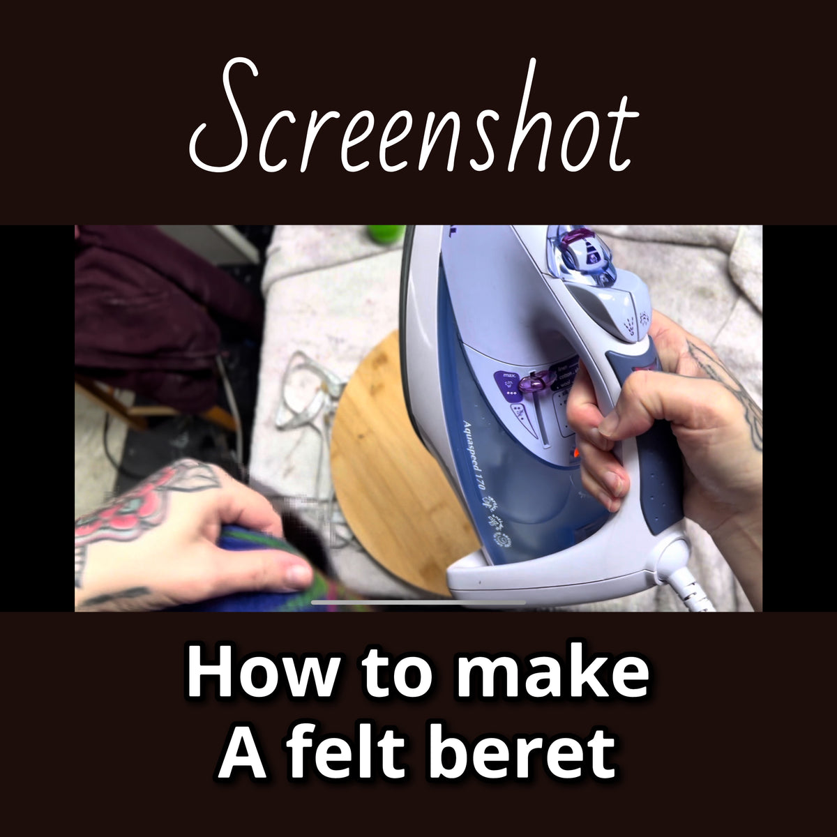 How to felt a beret video tutorial