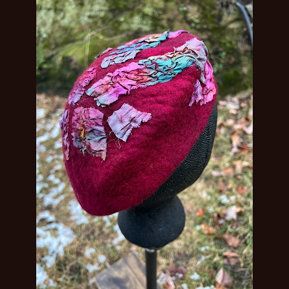 Felted beret small